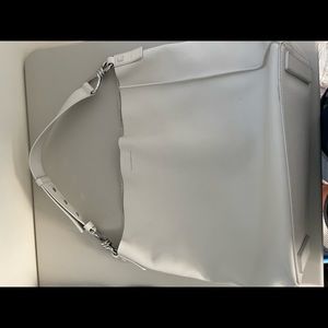 Beautiful All Saints off white leather bucket bag